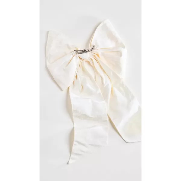 Loeffler Randall Womens Cherie Oversized Hair Bow Cream Off White One SizeCream