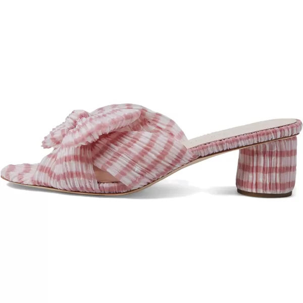 Loeffler Randall Womens EvelineMGT Flat SandalSoft Pink Gingham