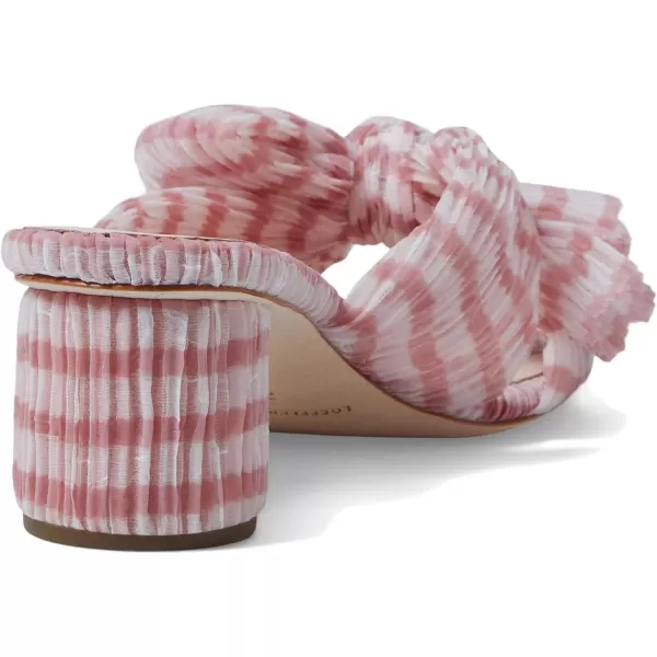 Loeffler Randall Womens EvelineMGT Flat SandalSoft Pink Gingham