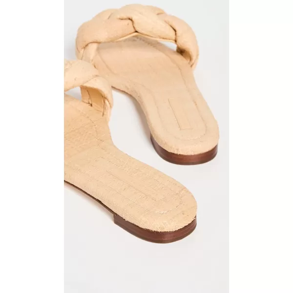 Loeffler Randall Womens Joanna Braided Band Flat SandalsNatural