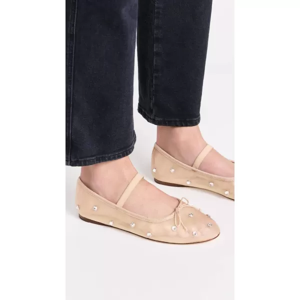 Loeffler Randall Womens Leonie Soft Ballet FlatsCaramelClear