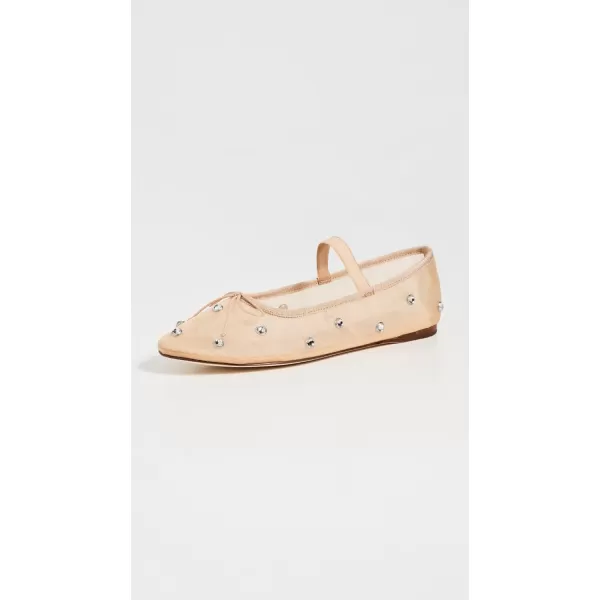 Loeffler Randall Womens Leonie Soft Ballet FlatsCaramelClear