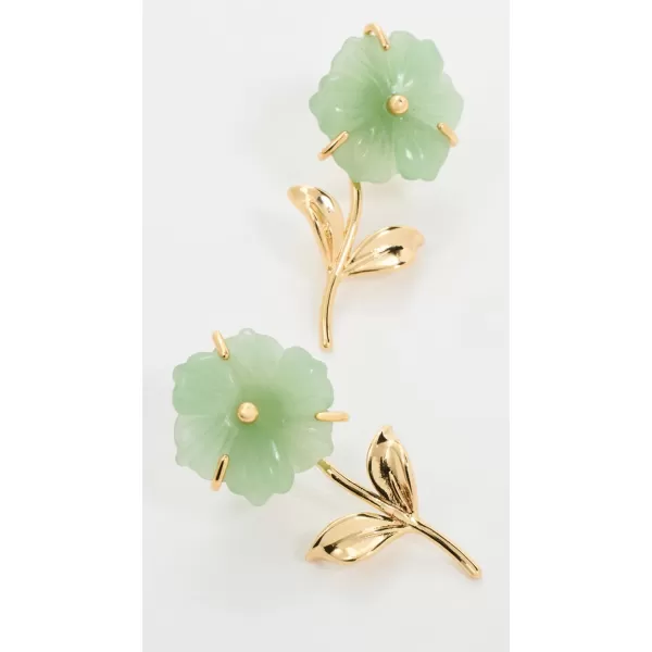 Loeffler Randall Womens Mai Flower EarringsGoldSage