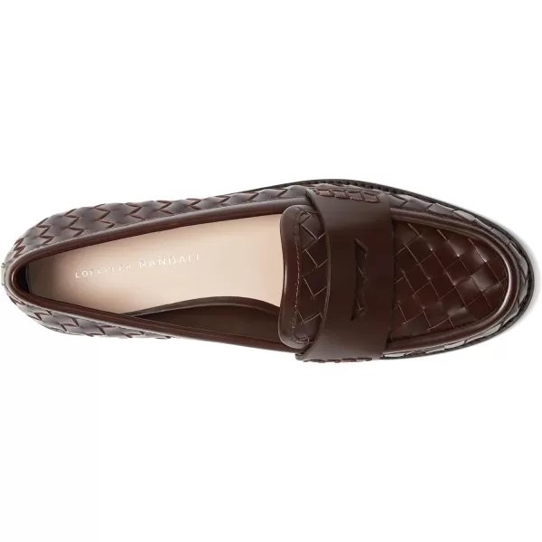 Loeffler Randall Womens Rachel Woven Leather LoafersEspresso