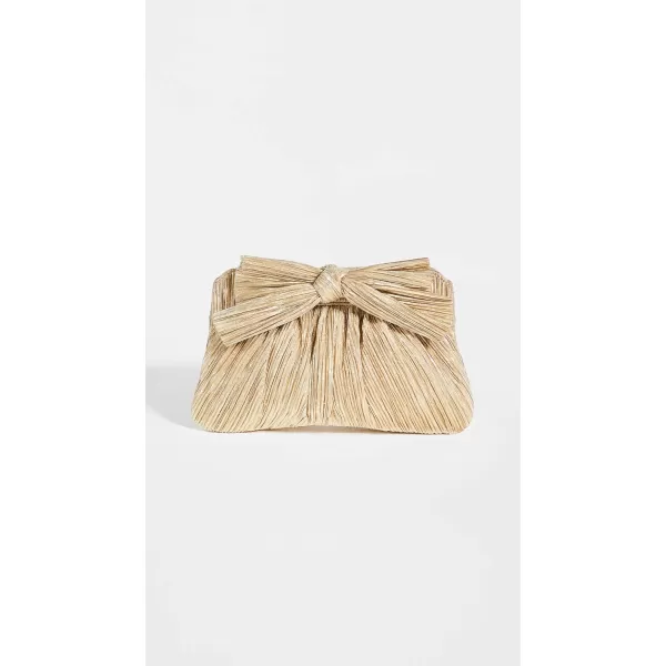 Loeffler Randall Womens Rayne Pleated Frame ClutchGold