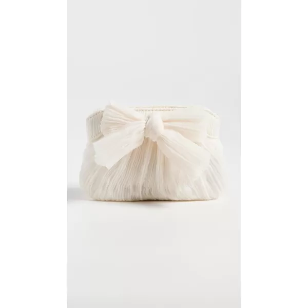 Loeffler Randall Womens Rochelle Mini Pleated Pleated Clutch with BowPearl