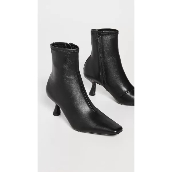 Loeffler Randall Womens Thandy Curved Heel Ankle BootsBlack