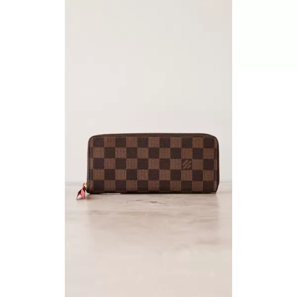 Louis Vuitton Womens PreLoved Clemence Wallet Damier Eb Brown One SizeBrown