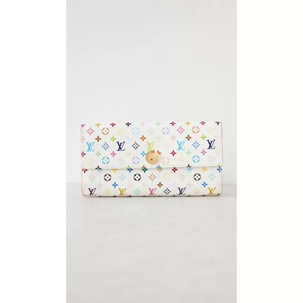 Louis Vuitton Womens PreLoved Sarah Wallet Monogram Multicolor White One SizeWhite