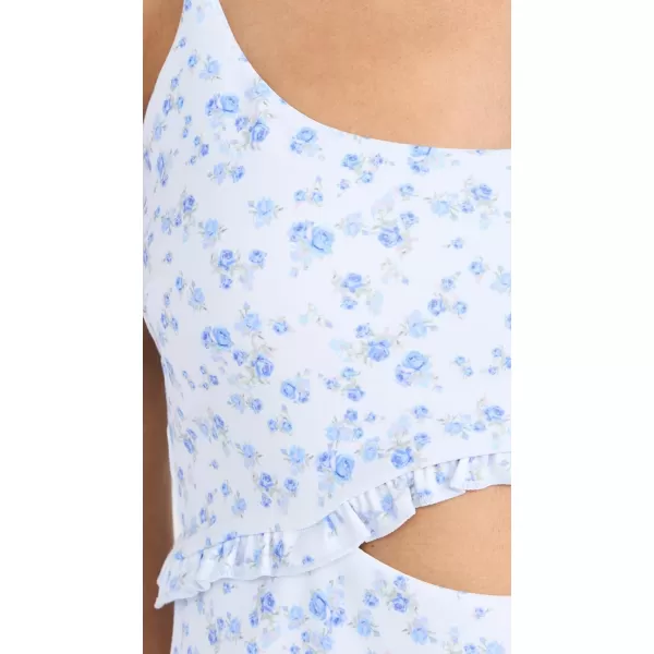 LoveShackFancy Womens Astoria DressBlue Side Walk