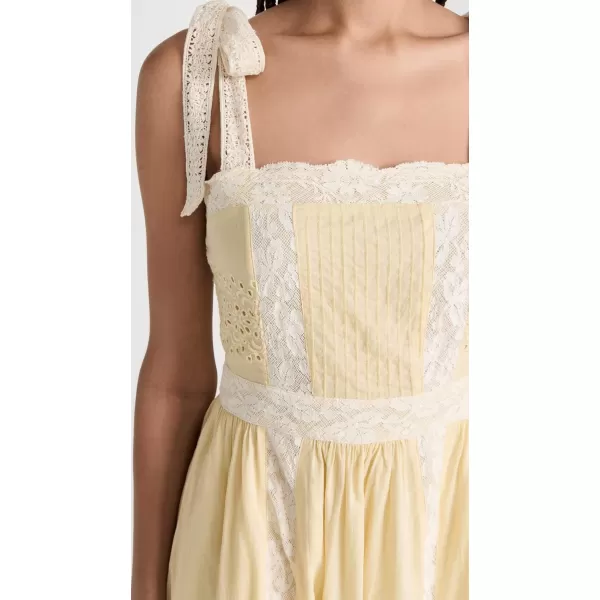 LoveShackFancy Womens Ayala DressGilded Yellow