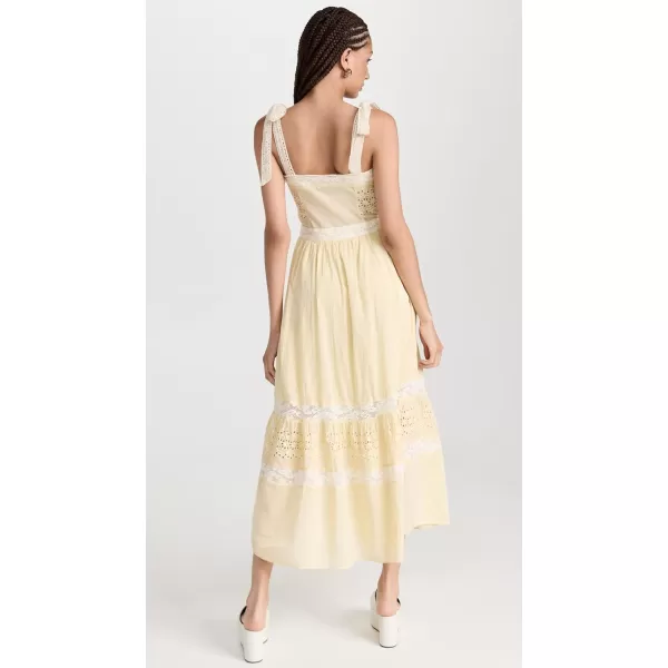 LoveShackFancy Womens Ayala DressGilded Yellow