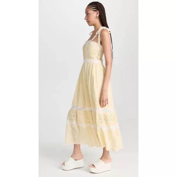 LoveShackFancy Womens Ayala DressGilded Yellow