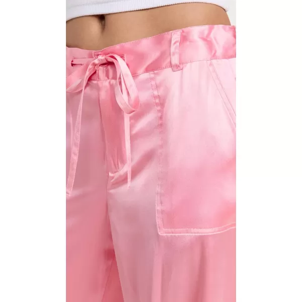 LoveShackFancy Womens Cedric Cargo PantsSweet Pink