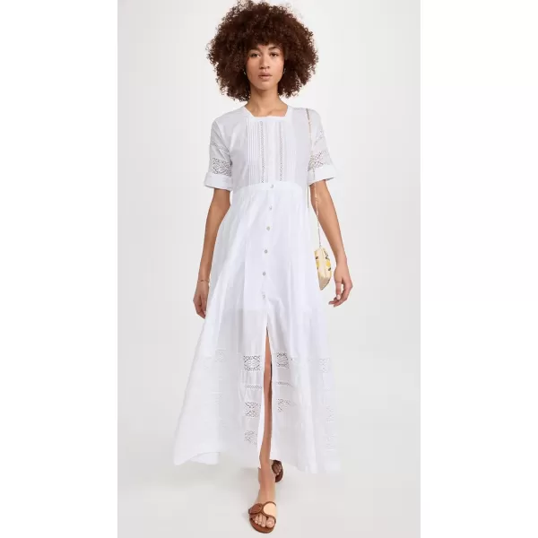 LoveShackFancy Womens Edie DressWhite