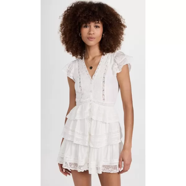 LoveShackFancy Womens Kindler DressAntique White