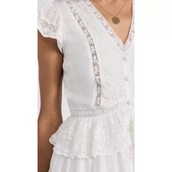 LoveShackFancy Womens Kindler DressAntique White