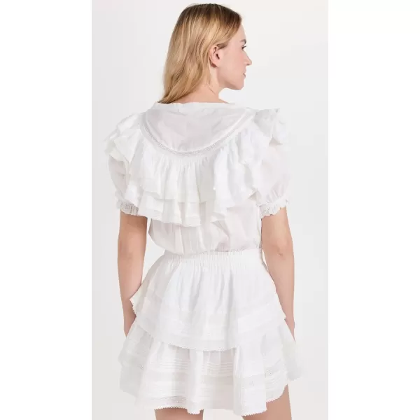 LoveShackFancy Womens Liv DressAntique White