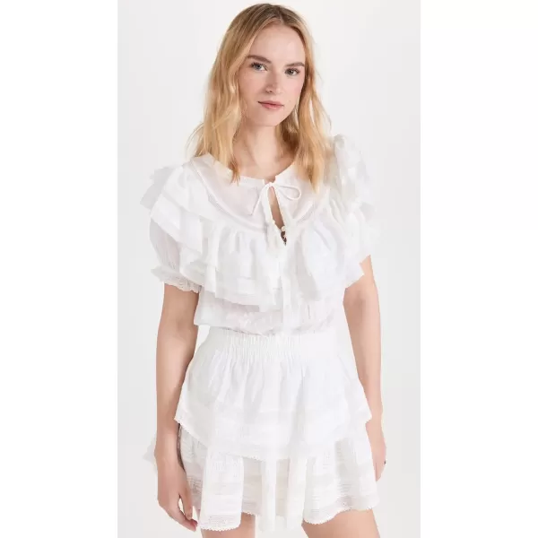 LoveShackFancy Womens Liv DressAntique White