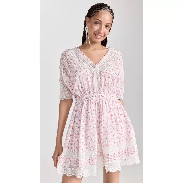 LoveShackFancy Womens Newton DressPoppy Pink