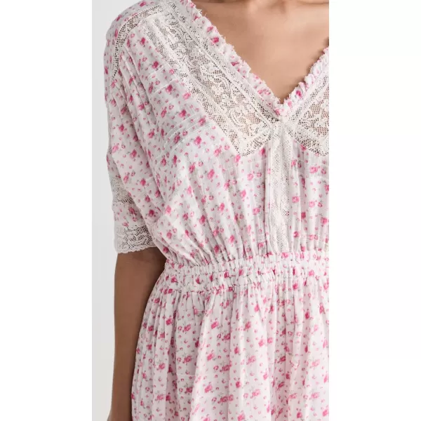 LoveShackFancy Womens Newton DressPoppy Pink