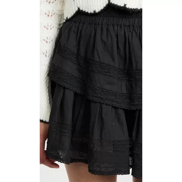 LoveShackFancy Womens Ruffle MiniskirtBlack