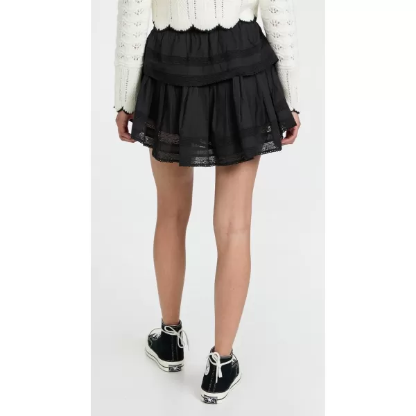 LoveShackFancy Womens Ruffle MiniskirtBlack