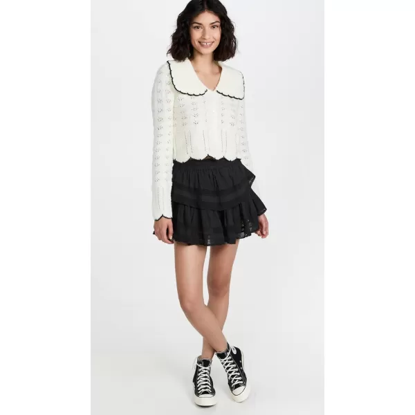 LoveShackFancy Womens Ruffle MiniskirtBlack