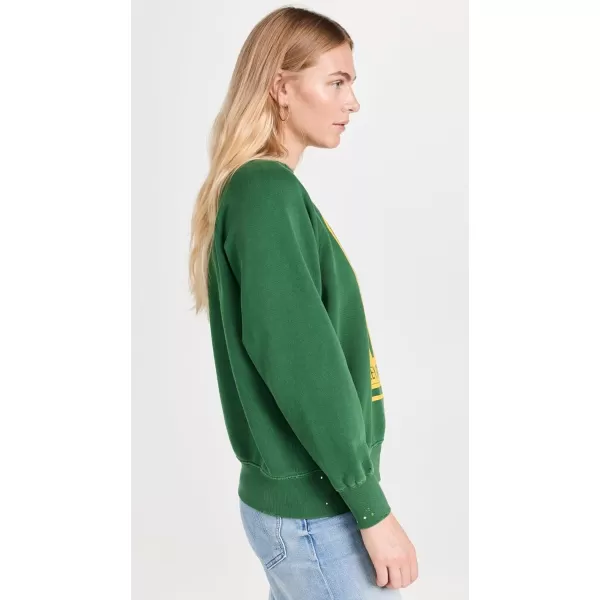 MADEWORN ROCK Womens Shrunken SweatshirtForest