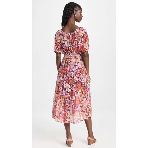 MINKPINK Womens Zanita Tiered Midi DressBright Floral