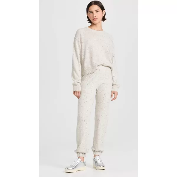 MONROW Womens Neps Cashmere Oversize SweatpantsAsh