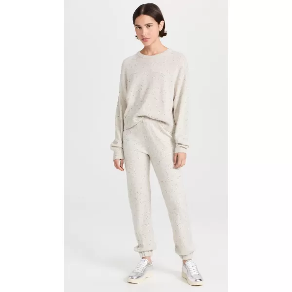 MONROW Womens Neps Cashmere SweaterAsh