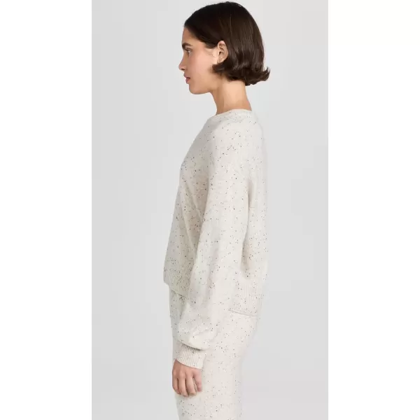 MONROW Womens Neps Cashmere SweaterAsh