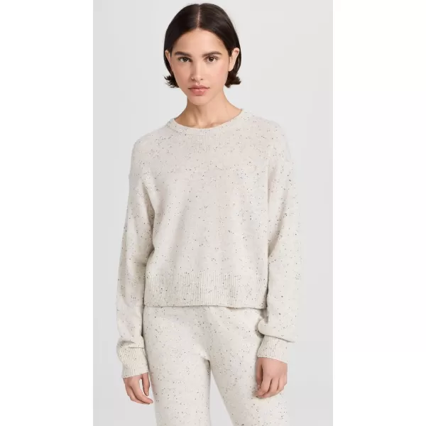 MONROW Womens Neps Cashmere SweaterAsh