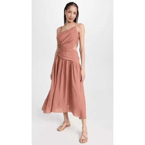 MOON RIVER Womens Cutout DressTerracotta