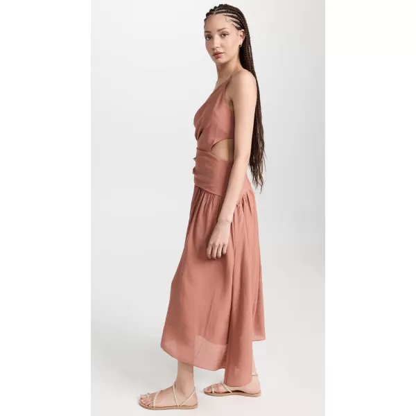 MOON RIVER Womens Cutout DressTerracotta