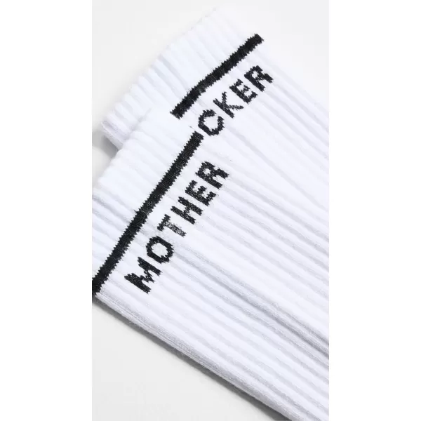 MOTHER Womens Baby Steps SocksWhite Black