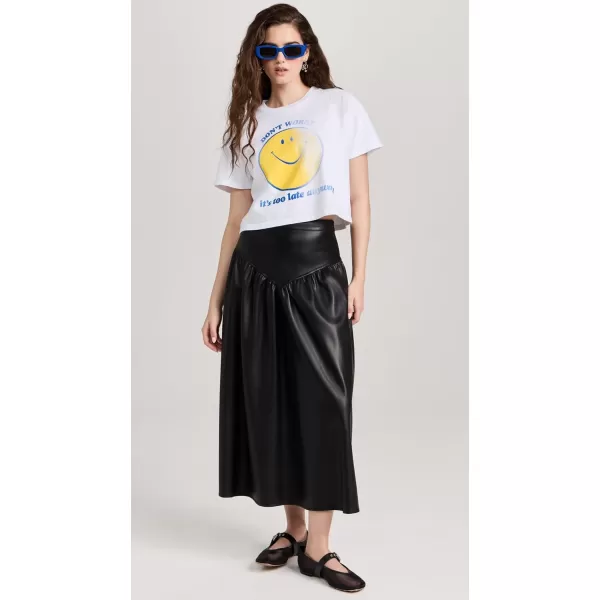 MOTHER Womens The Grab Bag Crop TeeDont Worry