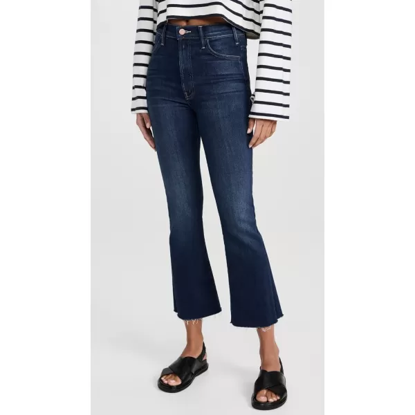 MOTHER Womens The Hustler Ankle Fray JeansBlue