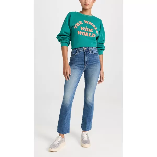 MOTHER Womens The Hustler Ankle Fray JeansHealing Jar