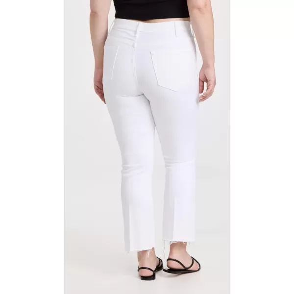 MOTHER Womens The Hustler Ankle Fray JeansWhite