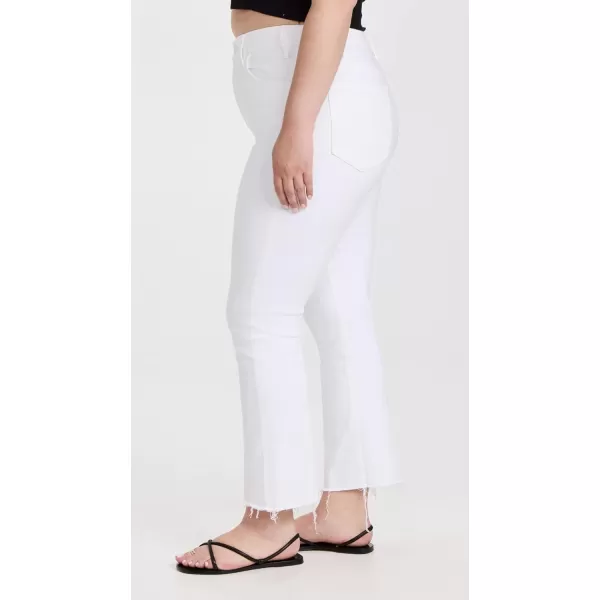 MOTHER Womens The Hustler Ankle Fray JeansWhite