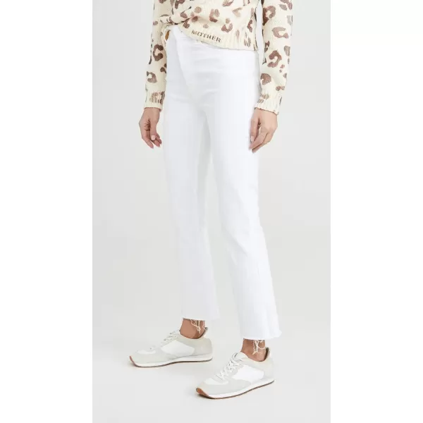 MOTHER Womens The Hustler Ankle Fray JeansWhite