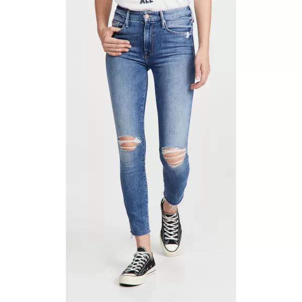 MOTHER Womens The Looker Ankle Fray JeansNot Cut amp Pasted