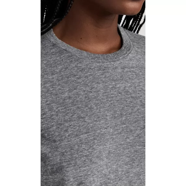 MOTHER Womens The Slouchy Cut Off TeeHeather Grey