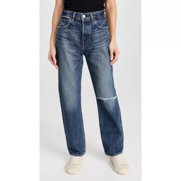 MOUSSY VINTAGE Womens MV Widtsoe Wide Straight JeansBlue