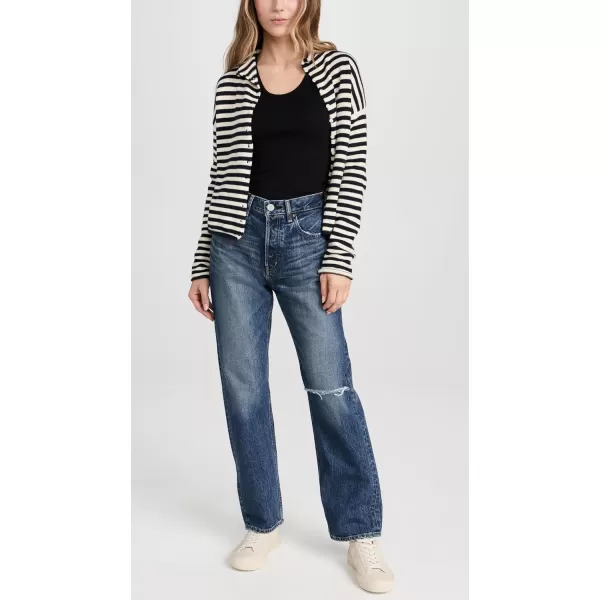 MOUSSY VINTAGE Womens MV Widtsoe Wide Straight JeansBlue