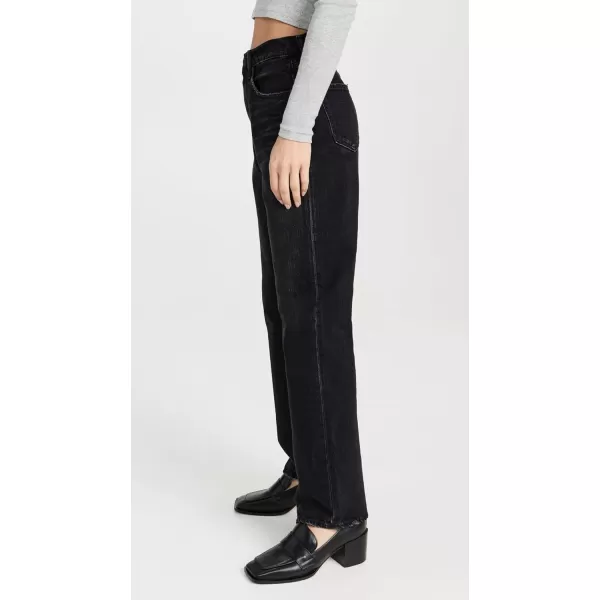 MOUSSY VINTAGE Womens My Murrieta Wide Straight JeansBlack