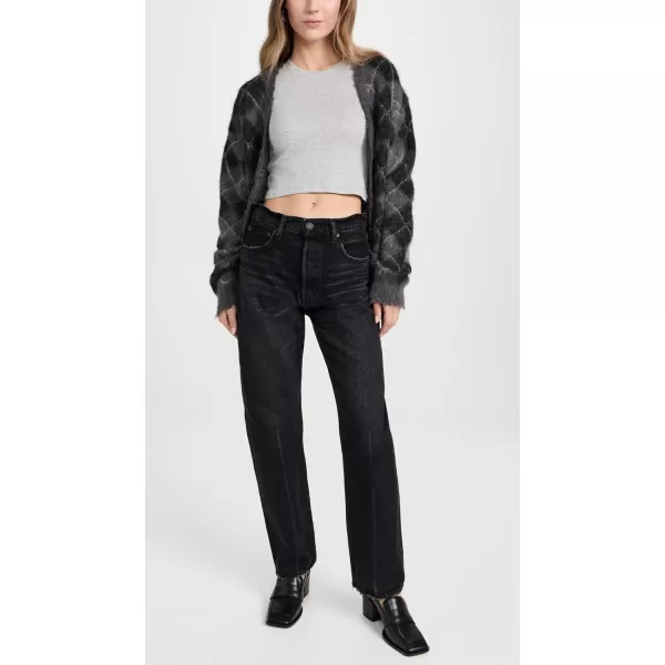 MOUSSY VINTAGE Womens My Murrieta Wide Straight JeansBlack