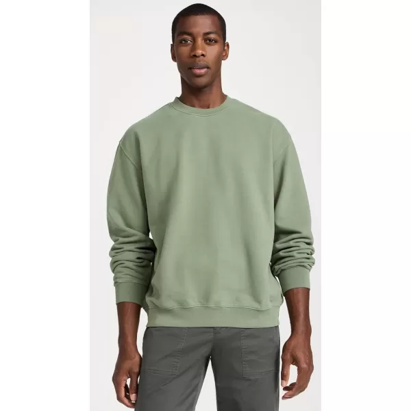 Madewell Mens Brushed Terry Crewneck SweatshirtWeathered Sage